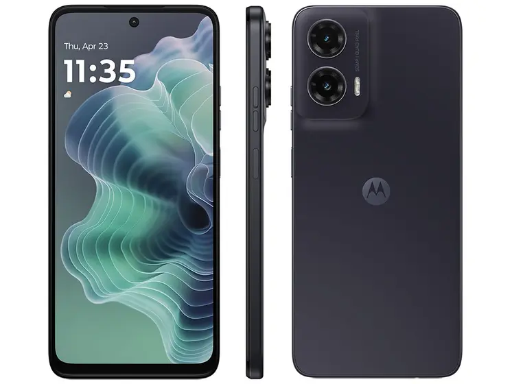 Smartphone Motorola Moto g35 128GB Grafite 5G 4GB RAM+8GB Ram Boost 6,7" Câm. Dupla Selfie 16MP