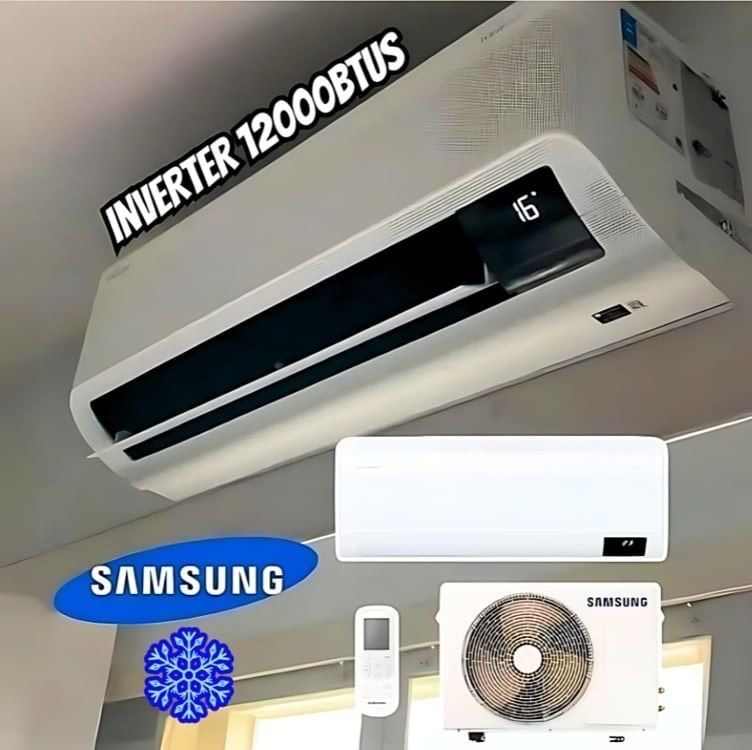 Ar-condicionado Split Samsung Inverter WindFree AI 12.000 BTUs Frio Sem Vento AR12DYFAAWKNAZ