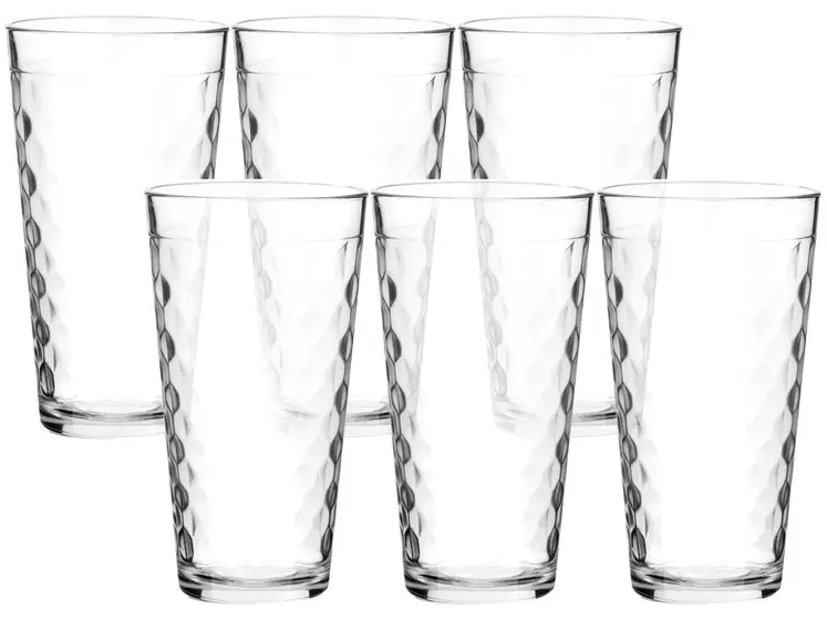 Jogo de Copos de Vidro 350ml 6 Peças Nadir - SM Marrocos