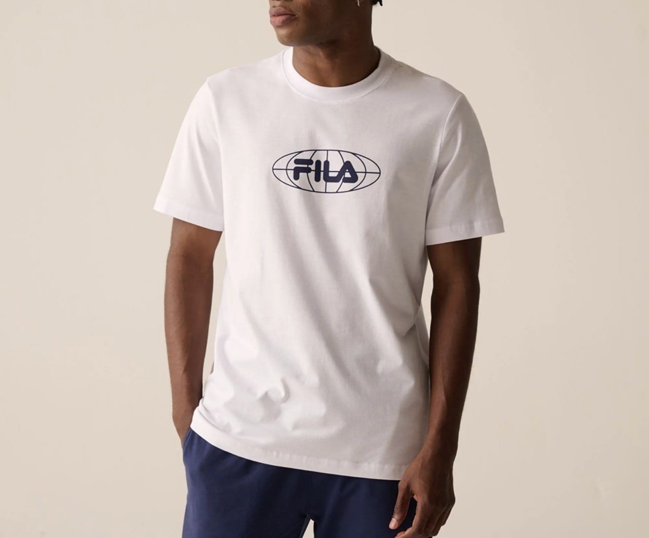 Camiseta Masculina Fila Manga Curta Regular Classic