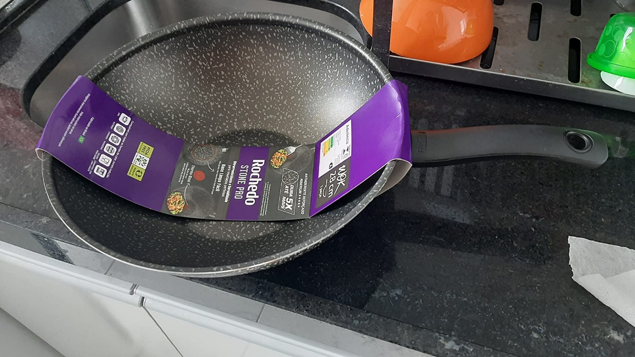 Frigideira Wok Rochedo Stone Pro 28 cm