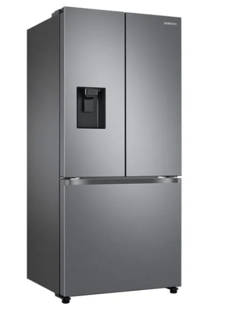 Geladeira Samsung RF49A Inverter Frost Free 3 Portas com Dispenser de Água 470L Inox Look 110V