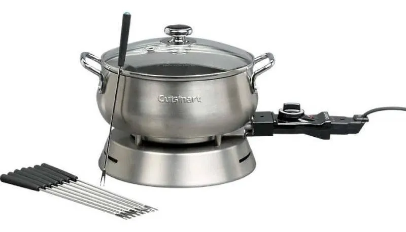 Panela Elétrica De Fondue Cuisinart 1000w 127v Aço Escovado Cor Inox Frequência 60Hz 127V