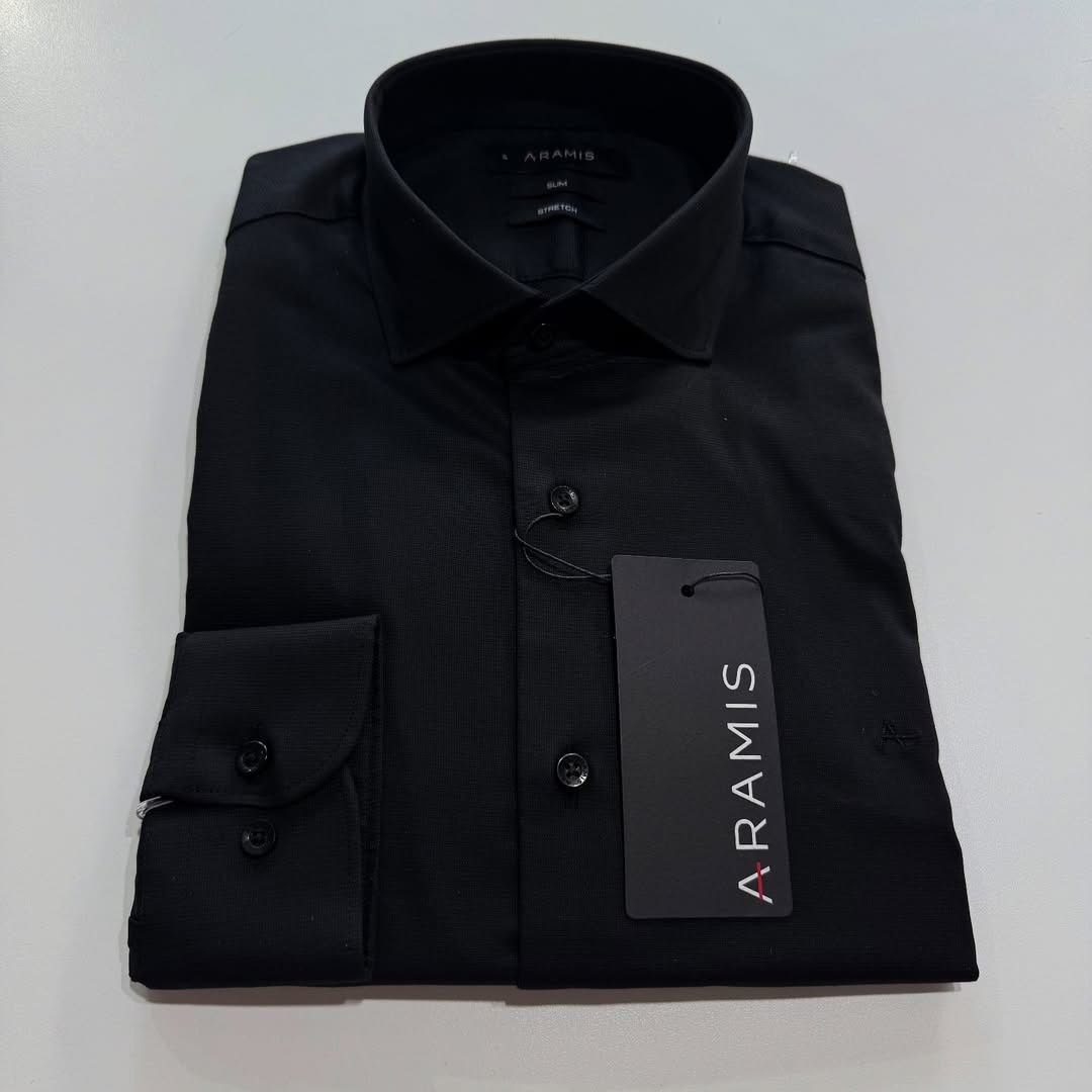 Camisa Aramis Cosmo Stretch Algodão Poliamida Azul Marinho