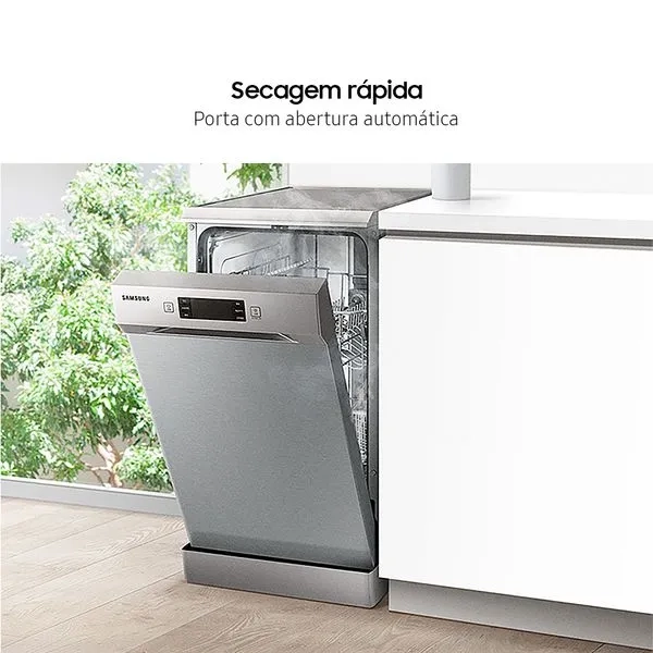 Lava-louças Samsung com 10 serviços Inox 127V