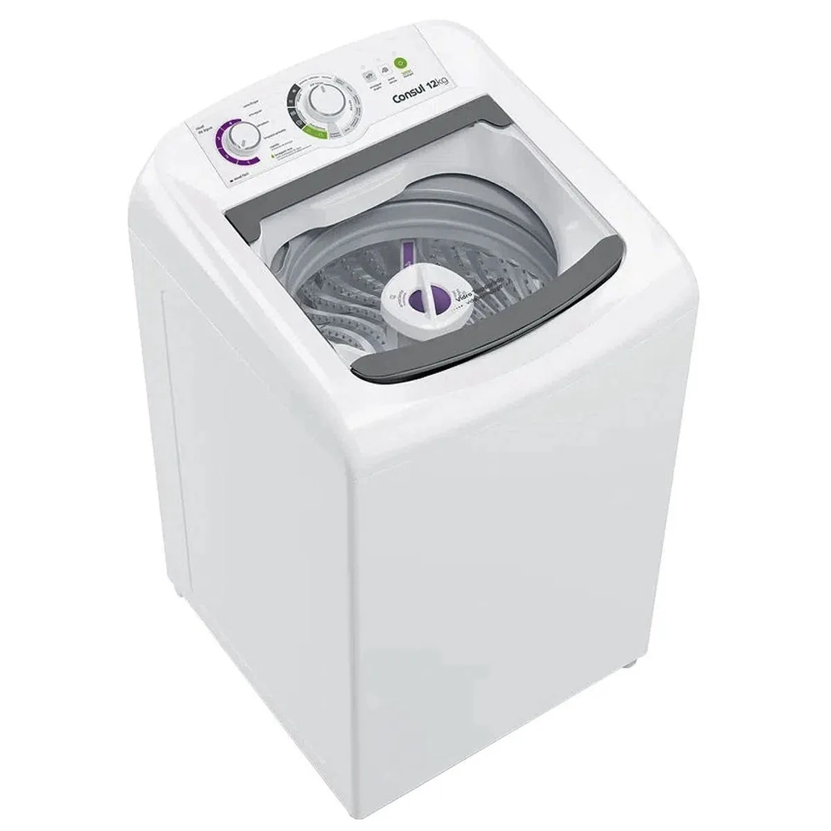 Lavadora de Roupas Consul 12kg 16 Programas de Lavagem Branca CWH12