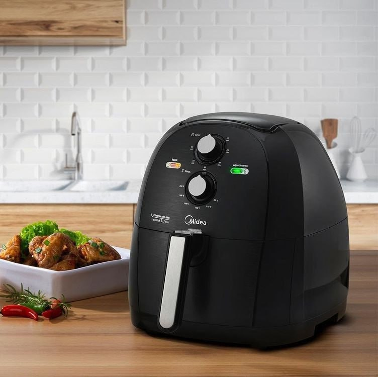 Fritadeira Air Fryer 5,3l Cor Preta Midia 220V