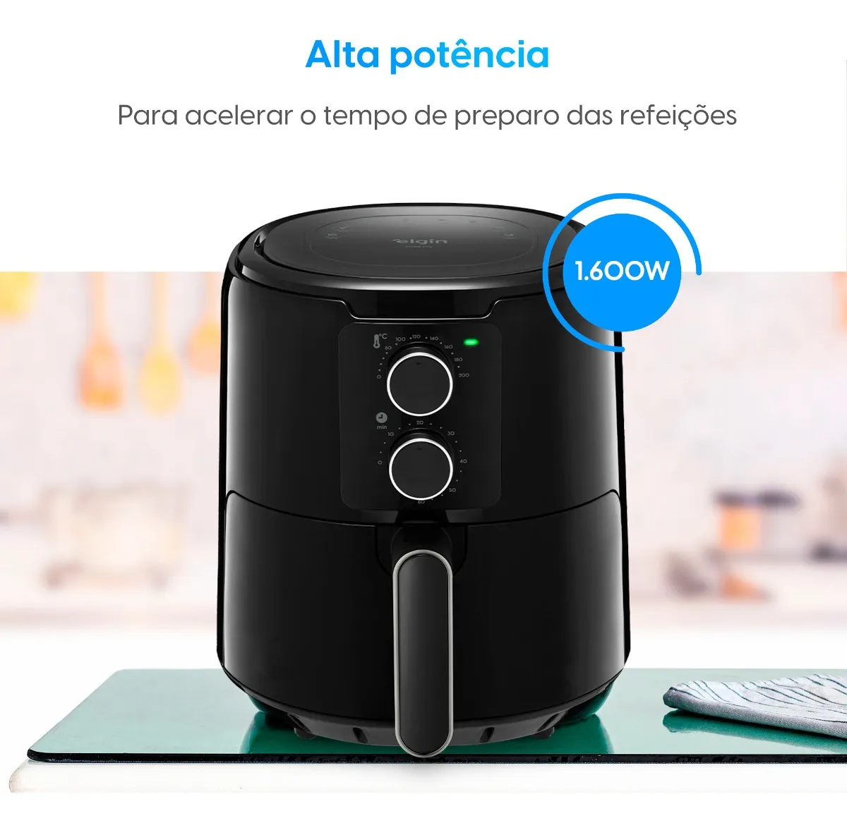 Fritadeira Elétrica Cube Fry Elgin 4,2 L Airfryer 110v
