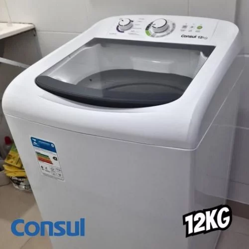 Lavadora de Roupas Consul 12kg 16 Programas de Lavagem Branca CWH12 - 110V