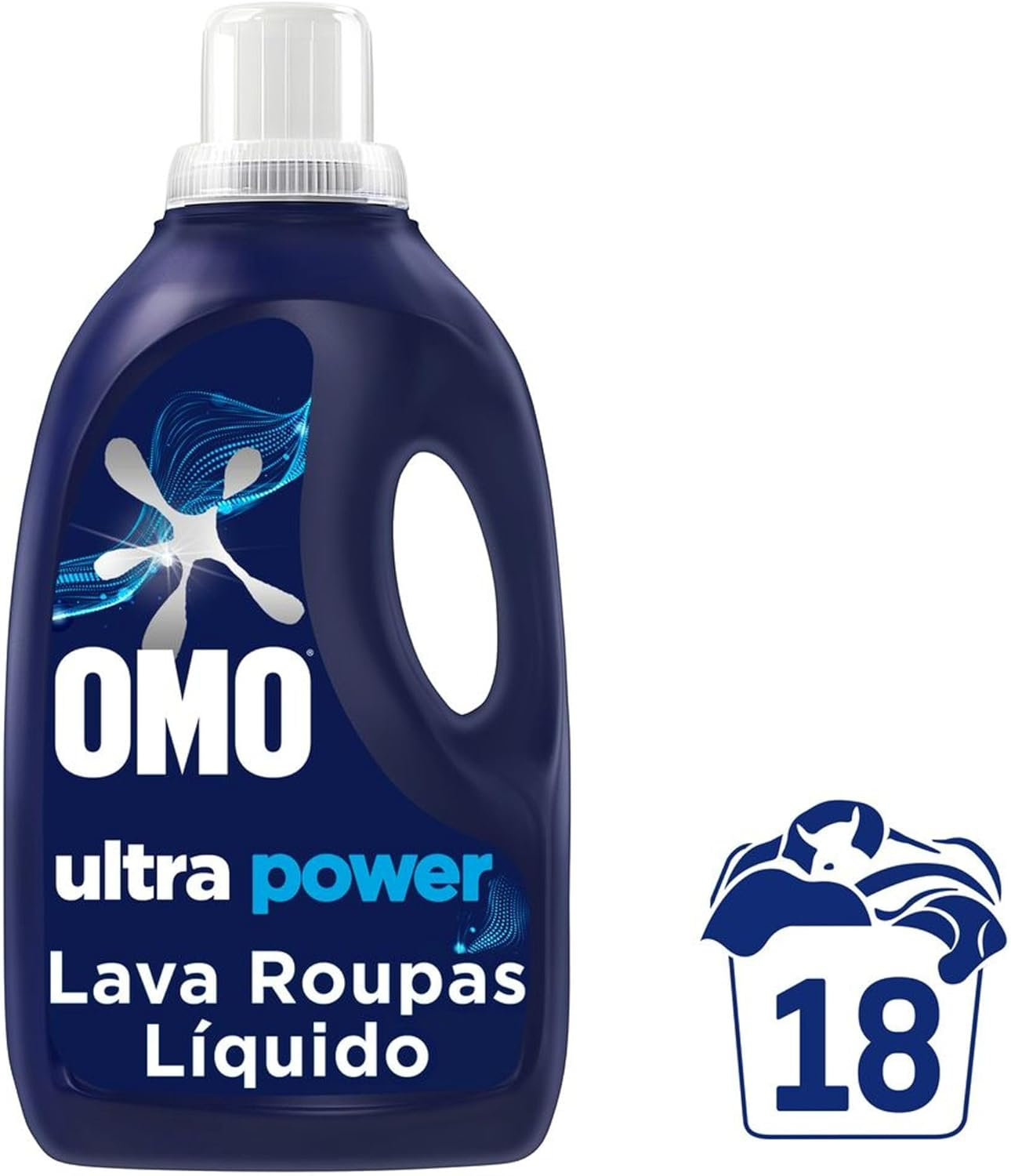 OMO Lava-Roupas Líquido Omo Ultra Power Frasco 1 8L