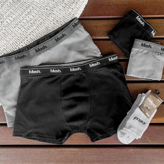 Kit 4 Cuecas Boxer Mash Box Algodão Cotton Original Com Nf