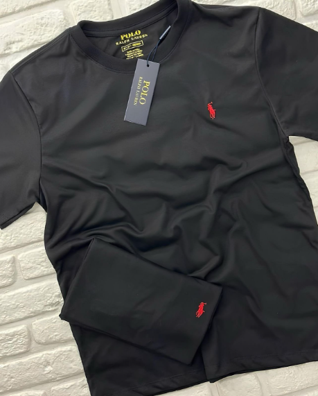 Camiseta Ralph Lauren Custom Fit Preta