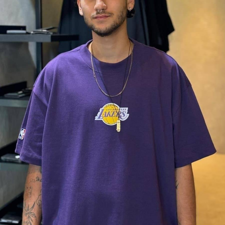 Camiseta do Los Angeles Lakers NBA Masculina Core N0652