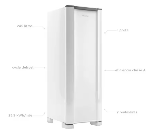 Geladeira/Refrigerador Esmaltec Degelo Manual