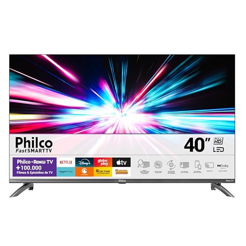 Smart TV 40” Philco Roku TV LED Dolby Audio PTV40M9GR2CGB