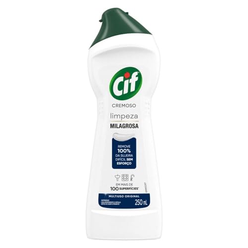 Cif Cremoso Limpeza Milagrosa Produto De Limpeza De Casa Milagroso Original Remove 100% Da Sujeira Difícil Sem Esforço 250 Ml