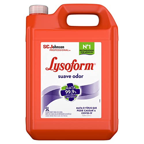 Lysoform Suave Odor, Desinfetante Líquido, Limpeza Pesada e Eficiente, 5L