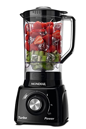 Liquidificador Turbo Power, Mondial, Preto, 550W, 110V - L-99 FB