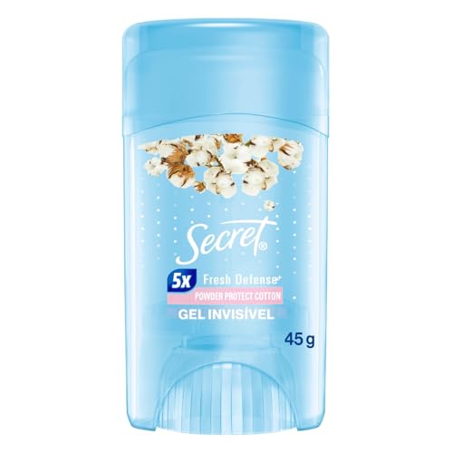 Desodorante em Gel Antitranspirante Secret Proteção de Algodão 45g
