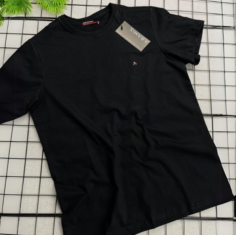 Camiseta Aramis Básica Manga Curta Preto