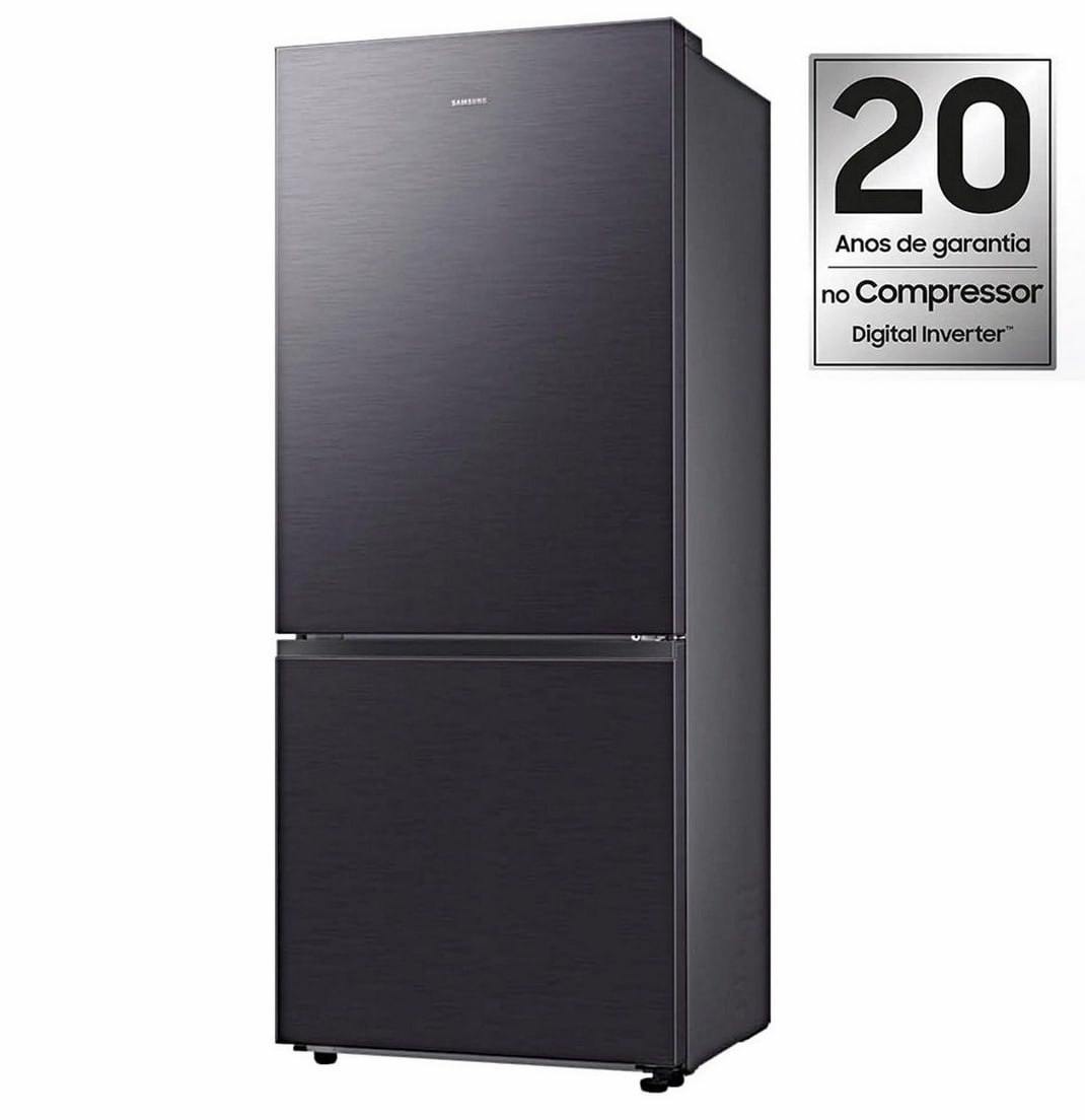 Geladeira Duplex Inverse Evolution SmartThings Samsung RB50 Black Inox 462L